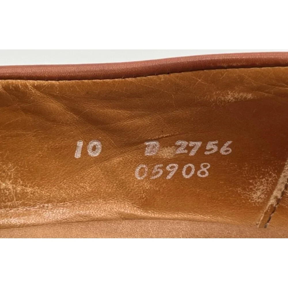 Allen Edmonds Leyland Chili Brown Leather Penny Loafer Dress Shoes Men's 10D